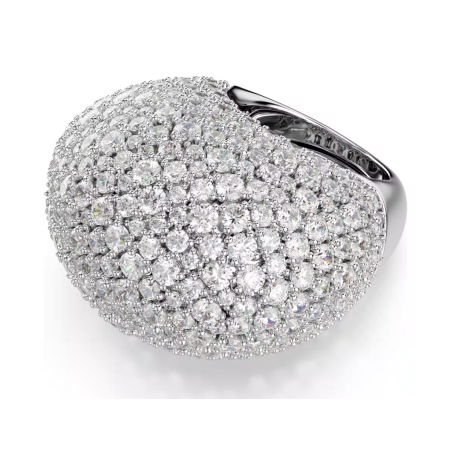 SWAROVSKI  -  Anello cocktail Sublima Grande, Bianco, Placcato rodio 2