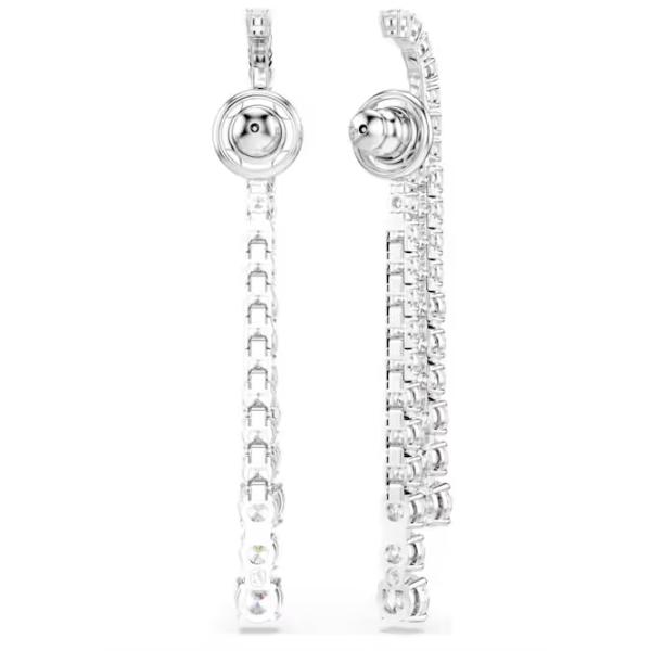 SWAROVSKI -  Orecchini pendenti Matrix Sfumatura di tagli Round, Bianchi, Placcato rodio