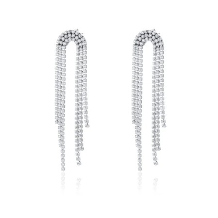 BRAND  Orecchini tennis pendenti arco