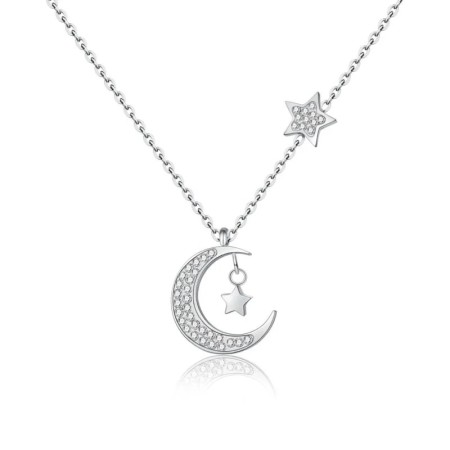 BRAND  Collana Piccola Luna e Stella