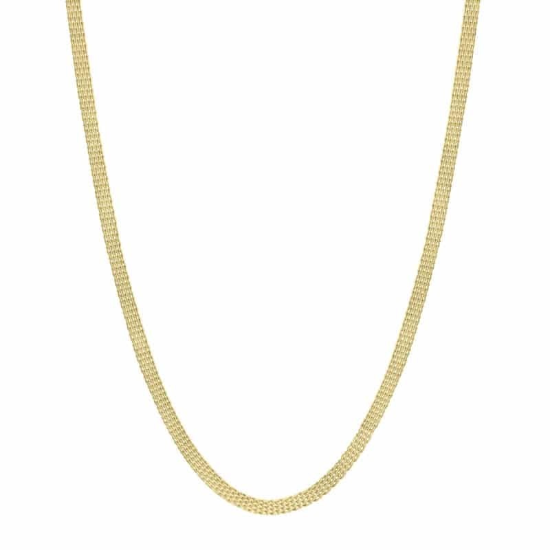 BRAND  Collana Catena Mesh pvd oro