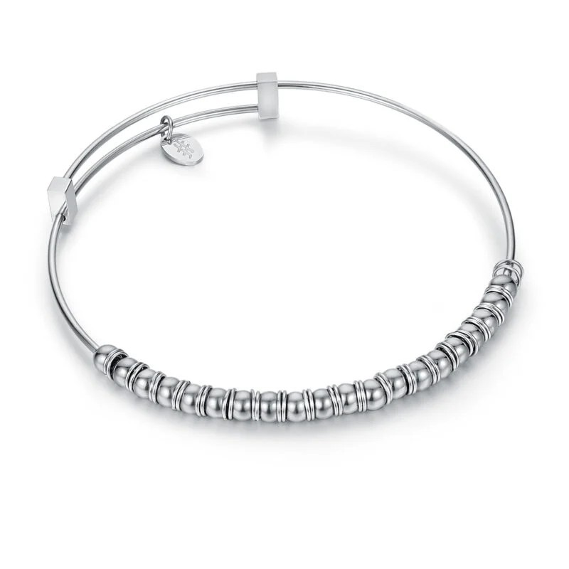 BRAND  Bracciale Molla con Sfere ed Anellini