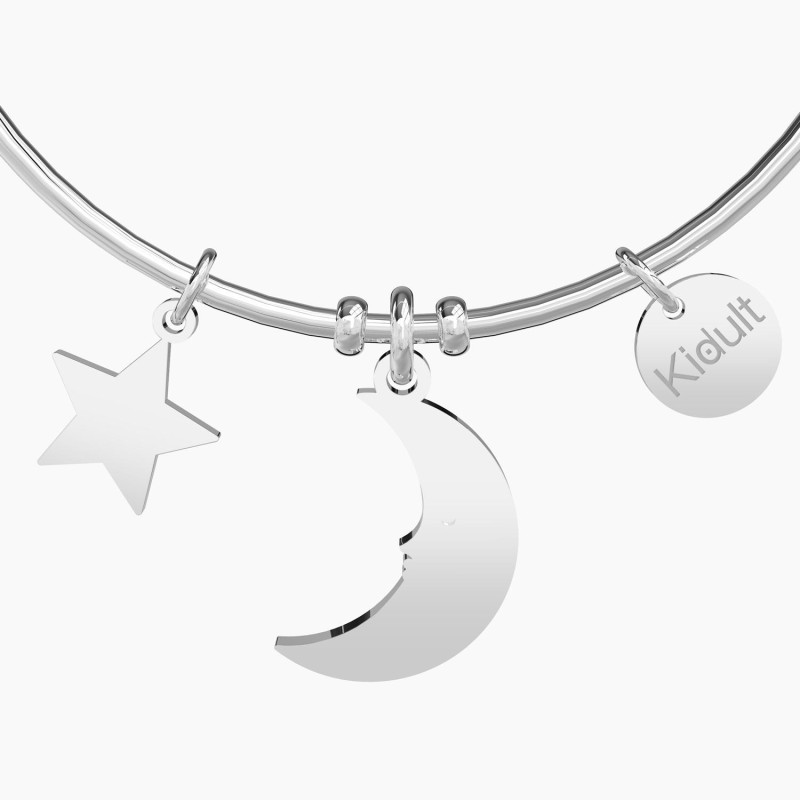 KIDULT Bracciale con ciondoli luna e stella Luna | sogni