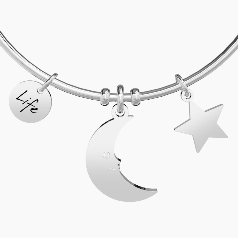 KIDULT Bracciale con ciondoli luna e stella Luna | sogni