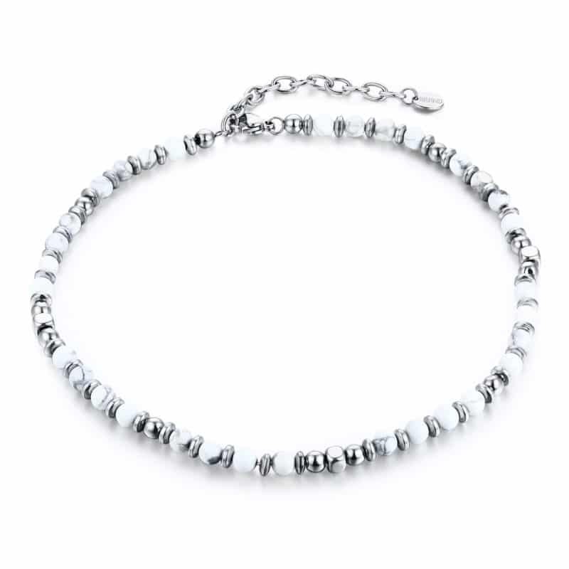 BRAND  Collana Pietre Bianche