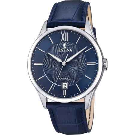 FESTINA    OROLOGIO CLASSICS  BLU CON CINTURINO IN PELLE, UOMO