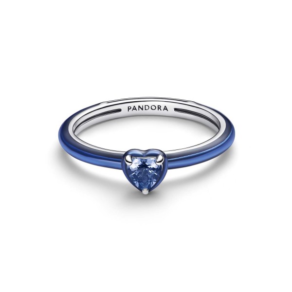 Pandora - Anello Blu Chakra Heart Pandora ME Argento Sterling 925