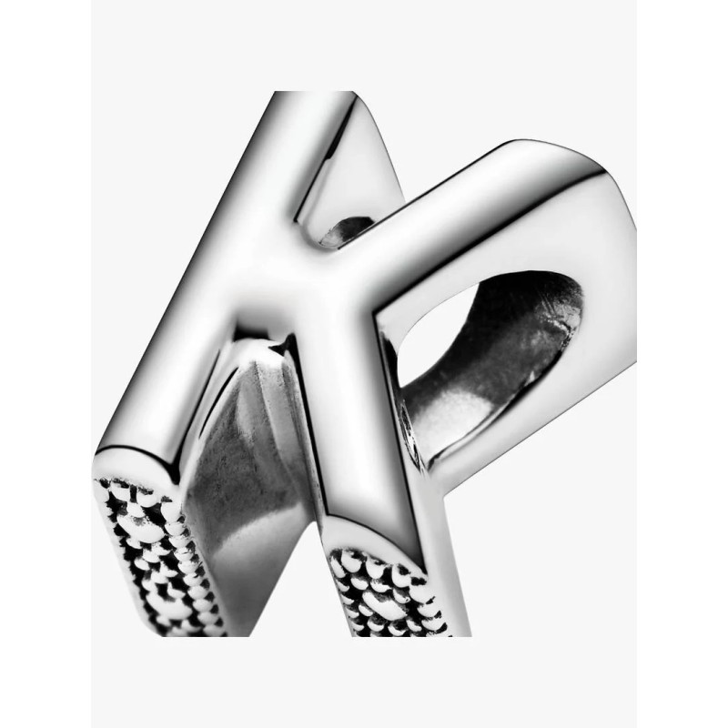 PANDORA   Charm Lettera K Argento