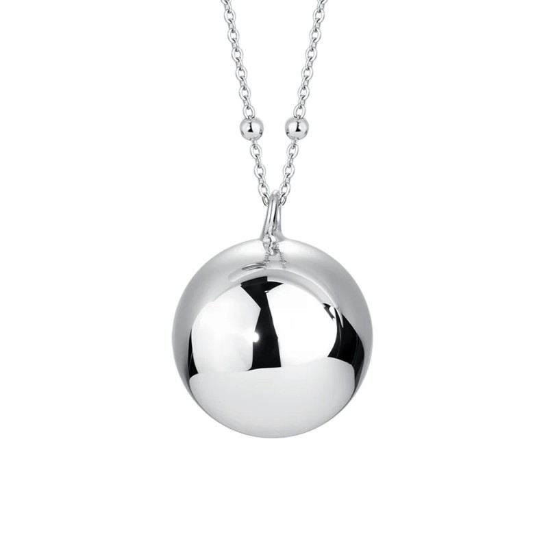 LUCA BARRA  -  COLLANA DONNA CHIAMA ANGELI IN ACCIAIO, CIONDOLO IN METALLO