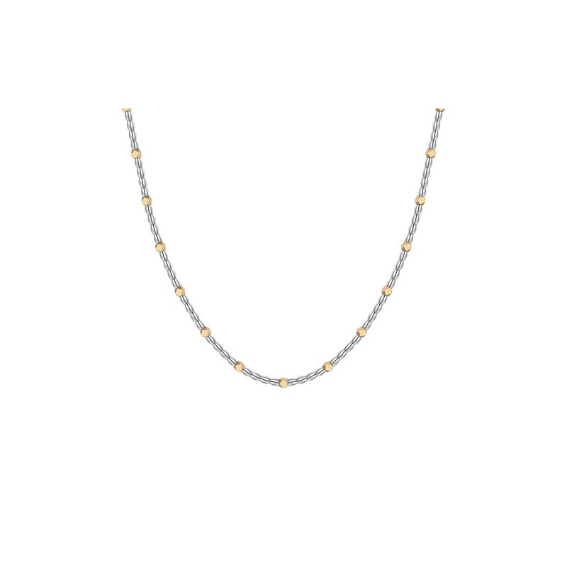 Acquista ora LUCA BARRA  -  COLLANA UOMO IN ACCIAIO CON PIETRE LAPIS | Alba Gioielli