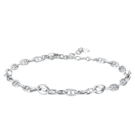 Acquista ora Luca Barra   -   BRACCIALE UOMO IN ACCIAIO PAPA' SEI LA MIA ANCORA | Alba Gioielli