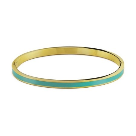 Acquista ora Boccadamo -  Bracciale cerchi placcato oro rosa con cristalli crystal, denim blue e golden | Alba Gioielli