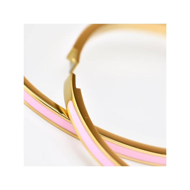 Acquista ora Boccadamo -  Bracciale cerchi placcato oro rosa con cristalli crystal, denim blue e golden | Alba Gioielli