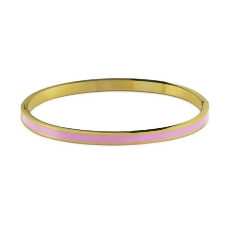 Acquista ora Boccadamo -  Bracciale cerchi placcato oro rosa con cristalli crystal, denim blue e golden | Alba Gioielli