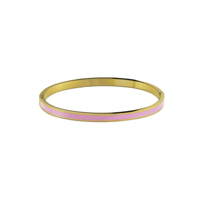 Acquista ora Boccadamo -  Bracciale cerchi placcato oro rosa con cristalli crystal, denim blue e golden | Alba Gioielli