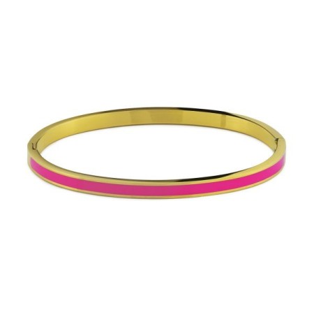 Acquista ora Boccadamo -  Bracciale cerchi placcato oro rosa con cristalli crystal, denim blue e golden | Alba Gioielli
