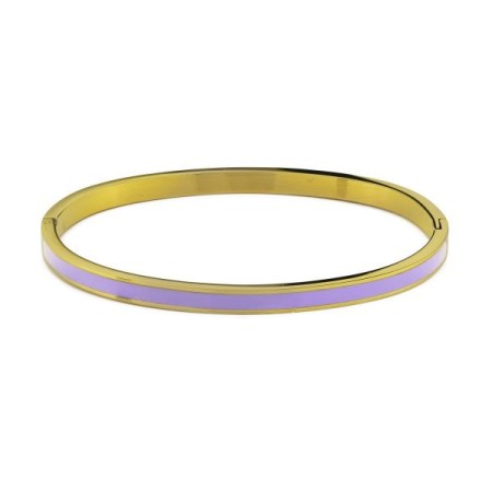 Acquista ora Boccadamo -  Bracciale cerchi placcato oro rosa con cristalli crystal, denim blue e golden | Alba Gioielli