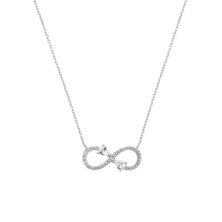 Amen  -  Collana Charm Infinito con Zirconi a Goccia