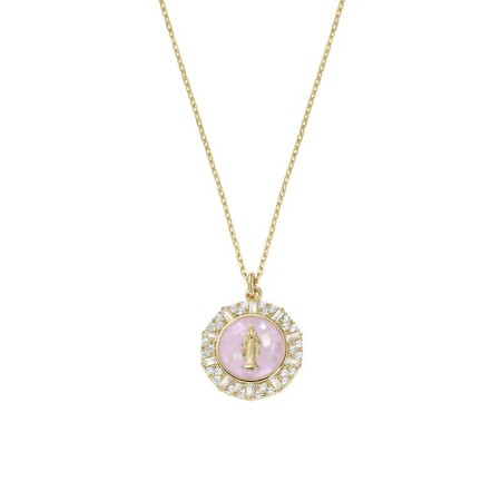 Amen  -  Collana Dorata Dolce Miracolosa Rosa