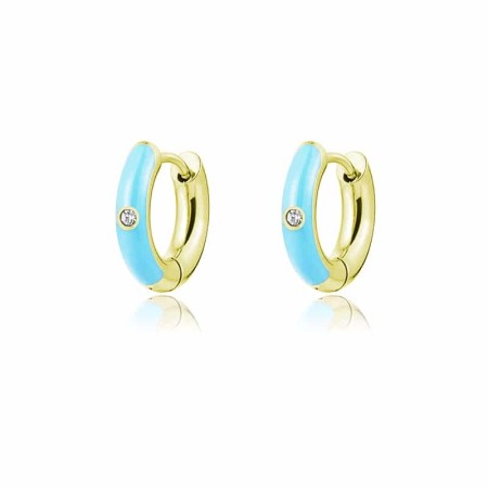 Acquista ora BRAND  Orecchini Pendenti pvd oro Quadrifoglio con Cristalli Bianchi | Alba Gioielli
