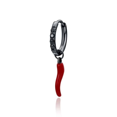 Acquista ora BRAND  Orecchini Pendenti pvd oro Quadrifoglio con Cristalli Bianchi | Alba Gioielli