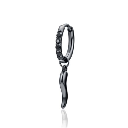 Acquista ora BRAND  Orecchini Pendenti pvd oro Quadrifoglio con Cristalli Bianchi | Alba Gioielli