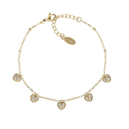 Acquista ora Amen -  Bracciale Emotion Dorato con Cuore Pendente | Alba Gioielli