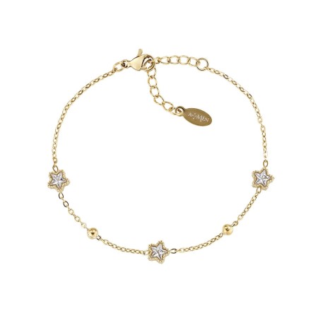 Acquista ora Amen -  Bracciale Emotion Dorato con Cuore Pendente | Alba Gioielli