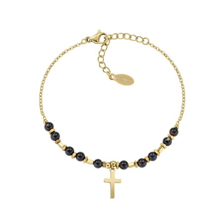 Acquista ora Amen -  Bracciale Emotion Dorato con Cuore Pendente | Alba Gioielli
