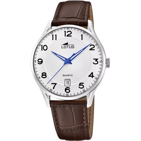 LOTUS   -  Orologio Uomo bianco cinghia pelle