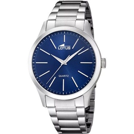 LOTUS   -  Orologio Uomo Minimalist azzurro, bracciale in acciaio