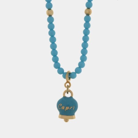 Acquista ora BYSIMON -   Collana in Metallo multifilo con perle e fiore a perle bianche | Alba Gioielli