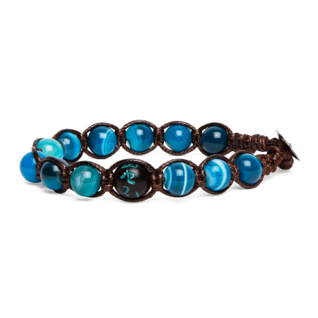 Acquista ora TAMASHII Bracciale Agata Blu | Alba Gioielli