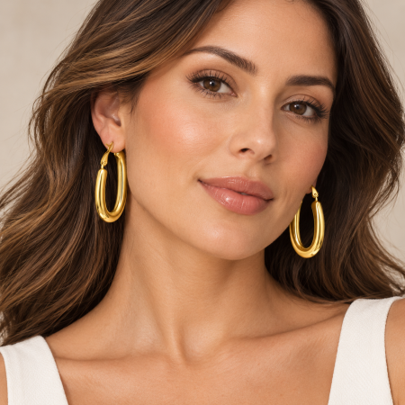 Alba Bijoux – Orecchini Arco gold 2