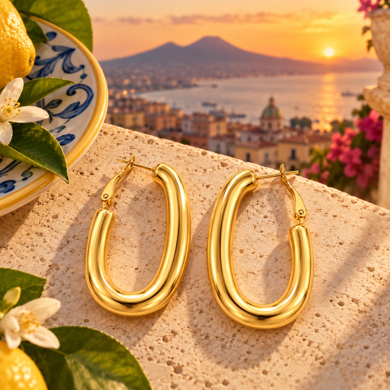 Alba Bijoux – Orecchini Arco gold