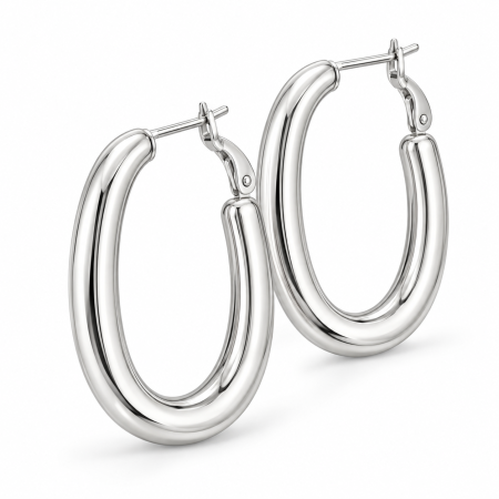 Alba Bijoux – Orecchini Arco white 2