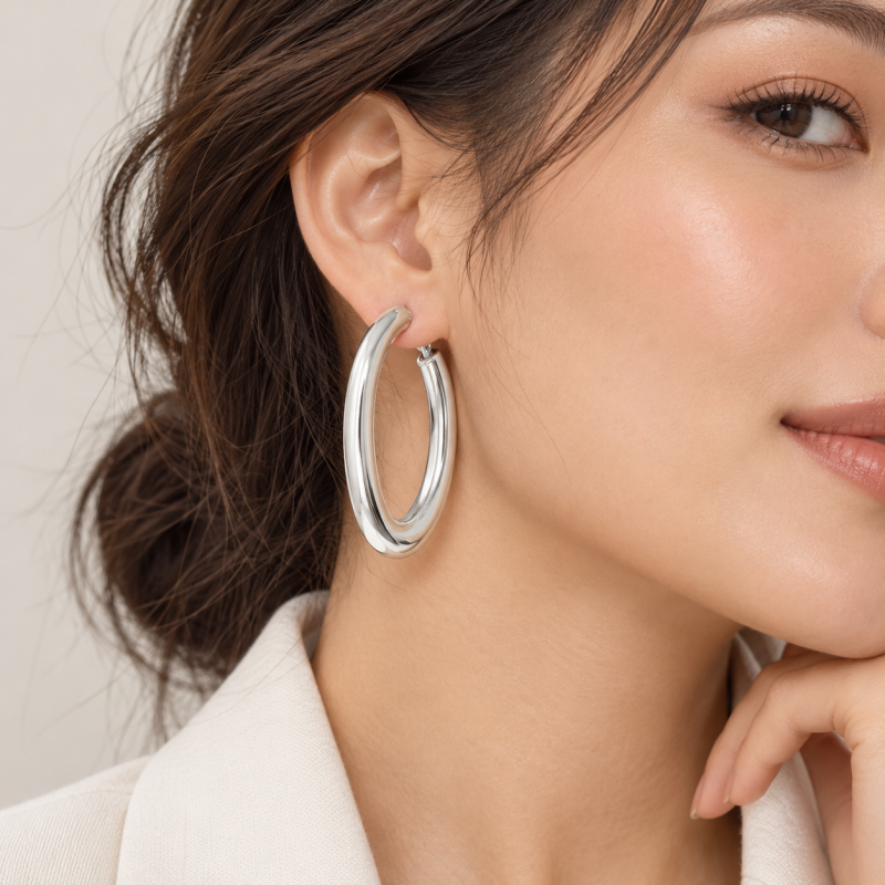 Alba Bijoux – Orecchini Arco white