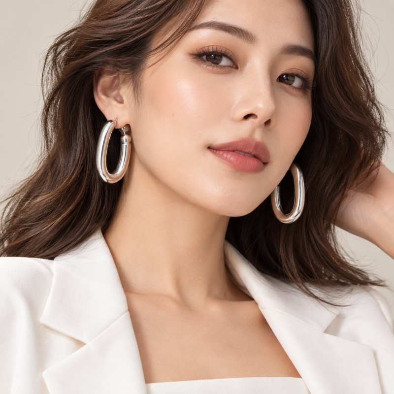 Alba Bijoux – Orecchini Arco white
