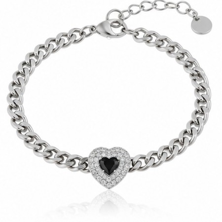Alba Bijoux - Bracciale Cuore nero