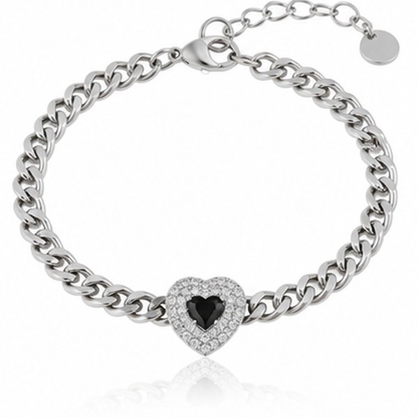 Alba Bijoux - Bracciale Cuore nero