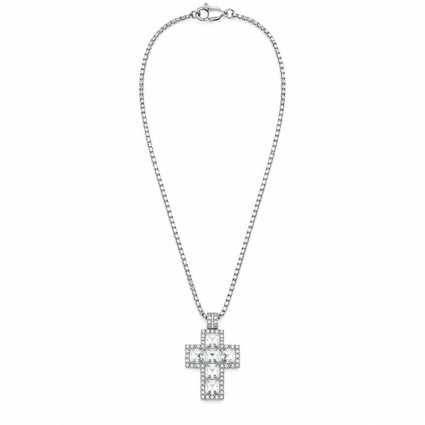 Alba Bijoux – Collana Croce Pixel